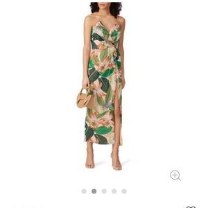 Floral Strapless Dress